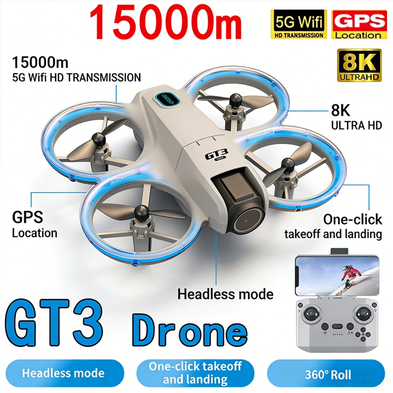 New GT3 MAX Drone 8K HD Aerial - Drone Kit Tricopter review and price