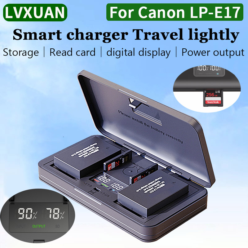 LVXUAN LP-E17 Battery Charger, - Canon Camera Eos R50 review and price